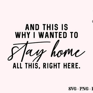 Puede incluir: Gr&aacute;fico de texto en blanco y negro que dice "And this is why I wanted to stay home all this, right here."