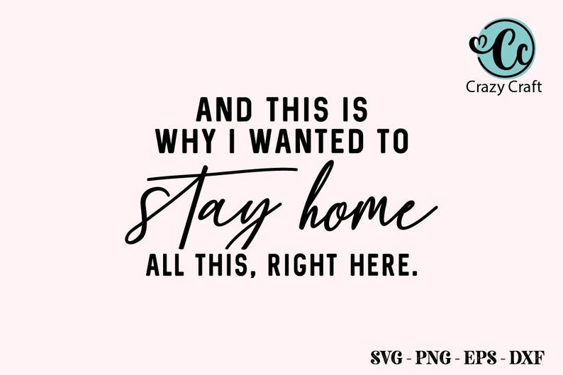 Puede incluir: Gr&aacute;fico de texto en blanco y negro que dice "And this is why I wanted to stay home all this, right here."