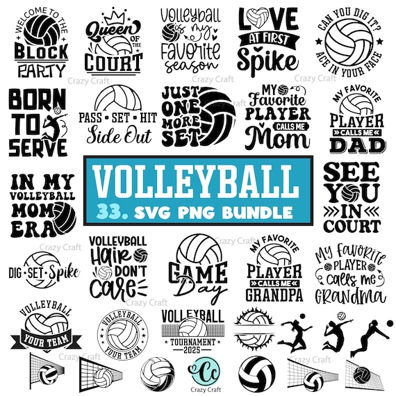 Volleyball svg png Bundle, Volleyball Template, Volleyball shirt bundle, Editable Volleyball Team Name SVG, Volleyball logo, Volleyball Mom