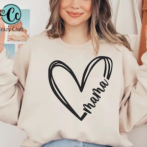 Mom shirt svg png, Heart svg, Mama word svg, Mama Heart,  Mom Life Shirt SVG, Gift For Mom, Cool Mom Shirt, Mom Life Shirt, Digital