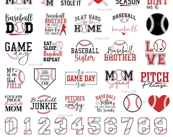Baseball Svg Bundle, Baseball Quotes svg, Baseball Saying Svg, Sports svg Bundle, Baseball Mom, Baseball Heart Svg, Baseball Player Svg