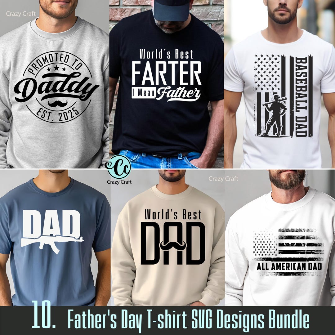 Best Father's Day T-shirt Designs Bundle, Trendy Father's Day T-shirt ...
