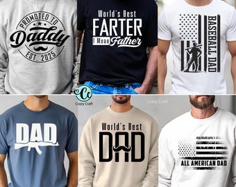 Best Father's Day T-shirt Designs Bundle, Trendy Father's Day T-Shirt, Design For Men, Dad SVG Bundle, Dad bundle, Father Day Shirts Svg