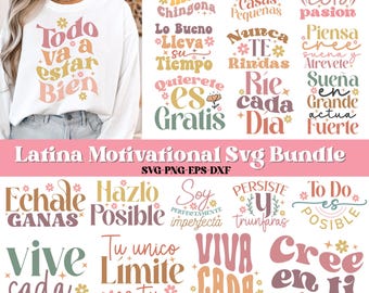 Latina Motivational Quotes Svg Bundle, Latina SVG PNG Design Bundle, Chingona svg, Educated Latina Svg, Latina SVG Bundle, Cafecito y Chisme