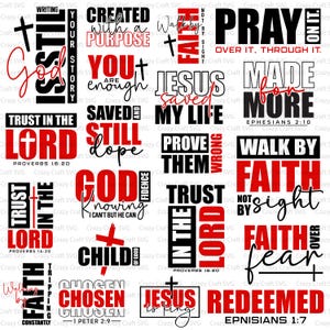 Christian SVG Bundle, Christian shirt png Bundle, Faith Svg, God Svg, Jesus Svg, Bible Verse Svg, Child of God Svg,Love for God Svg Cut File