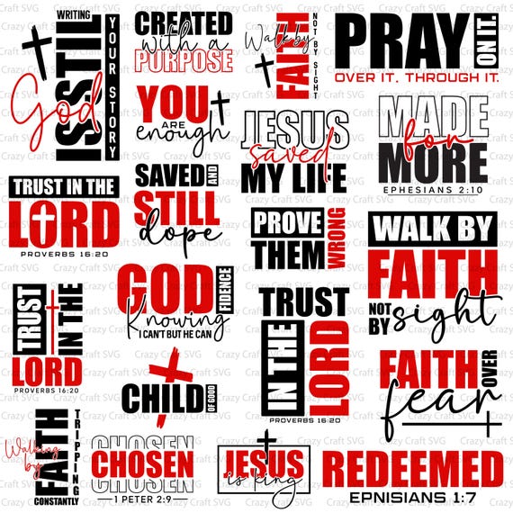 Christian SVG Bundle, Christian shirt png Bundle, Faith Svg, God Svg, Jesus Svg, Bible Verse Svg, Child of God Svg,Love for God Svg Cut File