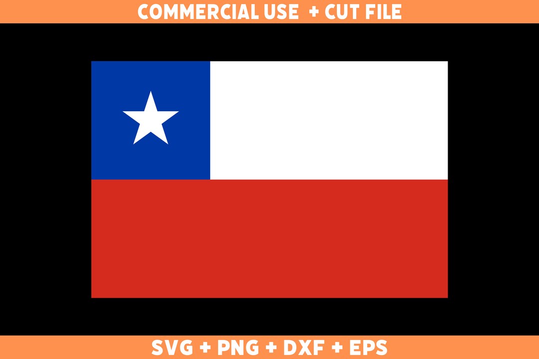 Chile Flag SVG Original Colors, Chile Flag Png, Commercial Use for ...