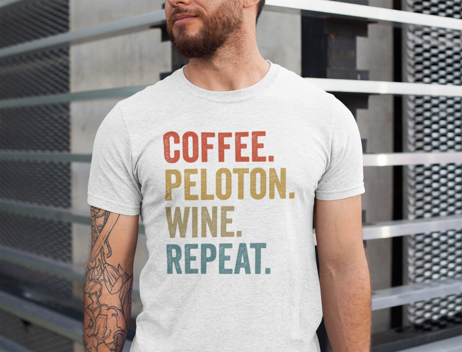 Coffee peloton wine repeat svg coffee peloton Mom repeat svg Etsy