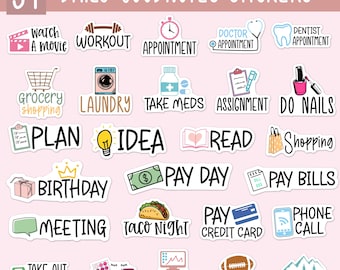 31 Daily life icon goodnotes stickers, Daily Planner Stickers, Goodnotes Stickers, OneNote Stickers, notability digital stickers, Printable