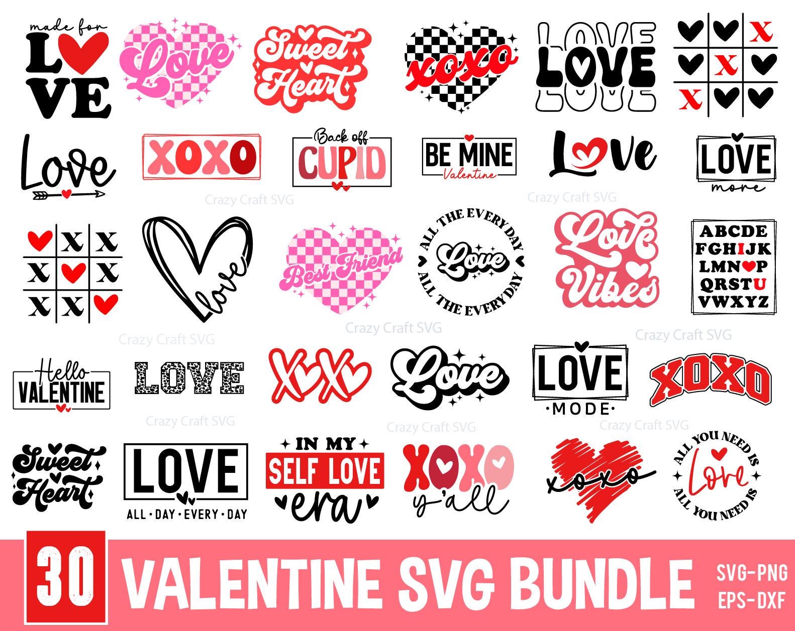 30 Valentine Svg Png Bundle, Valentine Svg Bundle, Valentine Day Svg ...