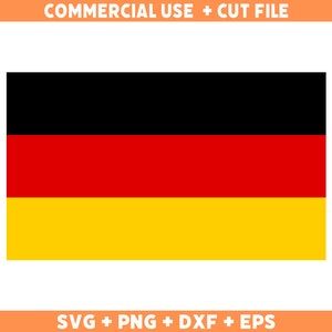 Germany flag SVG Original colors, Germany Flag Png, Commercial use for print on demand, Cut files for Cricut, Cut files for silhouette SVG