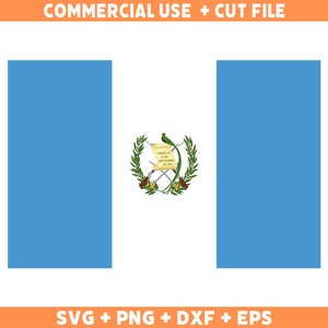 Guatemala Flagge SVG Originalfarben, Guatemala Flagge Png, kommerzielle Nutzung für Print on Demand, Schnittdateien für Cricut, Schnittdateien für Silhouette
