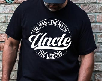Onkel der Mann der Mythos die Legende, Onkel SVG, Papa T-Shirt Design, Geburtstagsgeschenk für Onkel, Onkel SVG, Bester Onkel, Vatertag SVG, Printable