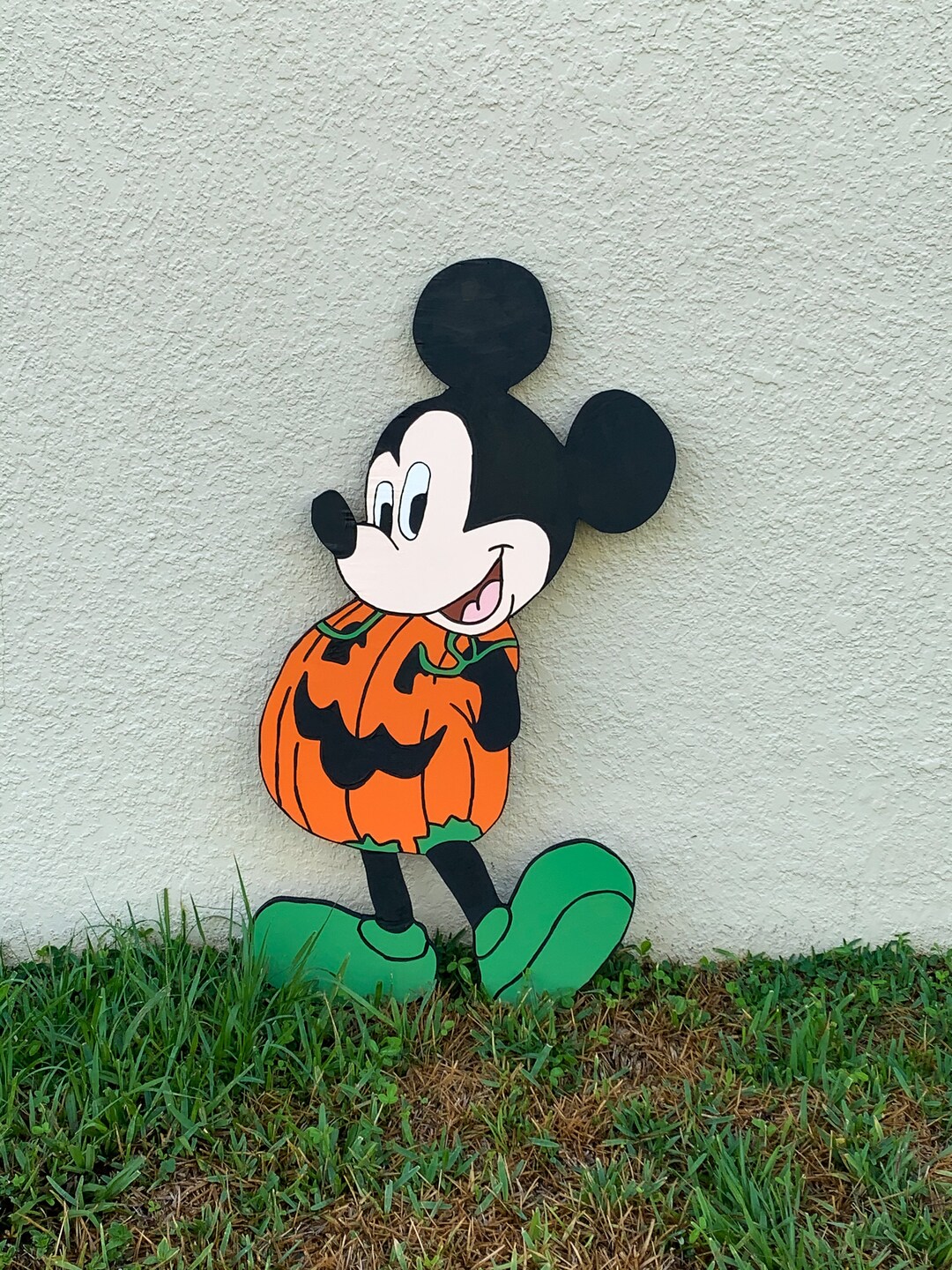 Halloween Mickey Mouse Yard Sign/yard Art/yard Decor/halloween Etsy