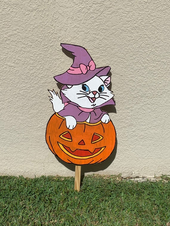 Disney The Aristocats Marie Halloween Jack-o-Lantern Pink Pumpkin Complete Set Disney The Aristocats Marie Jack-o-Lantern Pink Cosmetic Bag  main image 2