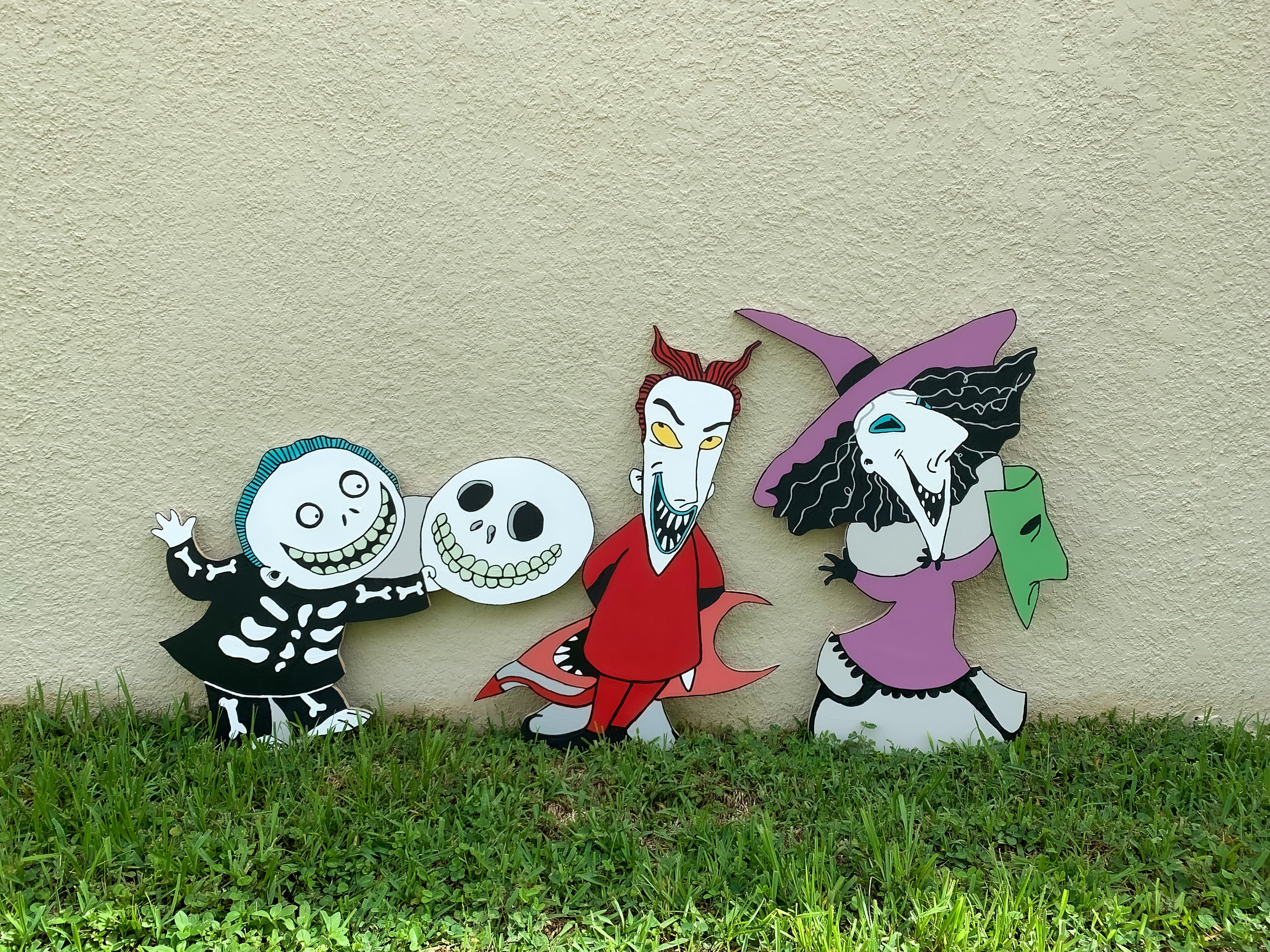 Nightmare Before Christmas Group Yard Signs/yard Art/nightmare Etsy