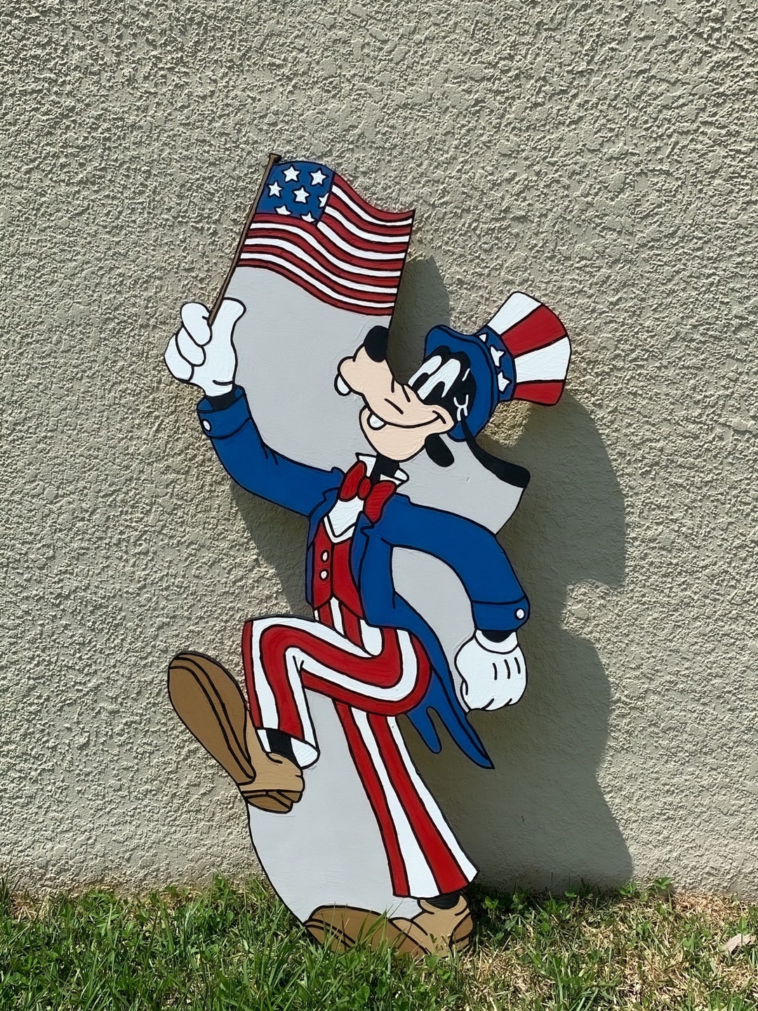 4th of July Goofy Yard Sign/wooden Yard Art/4th of July Yard Art
