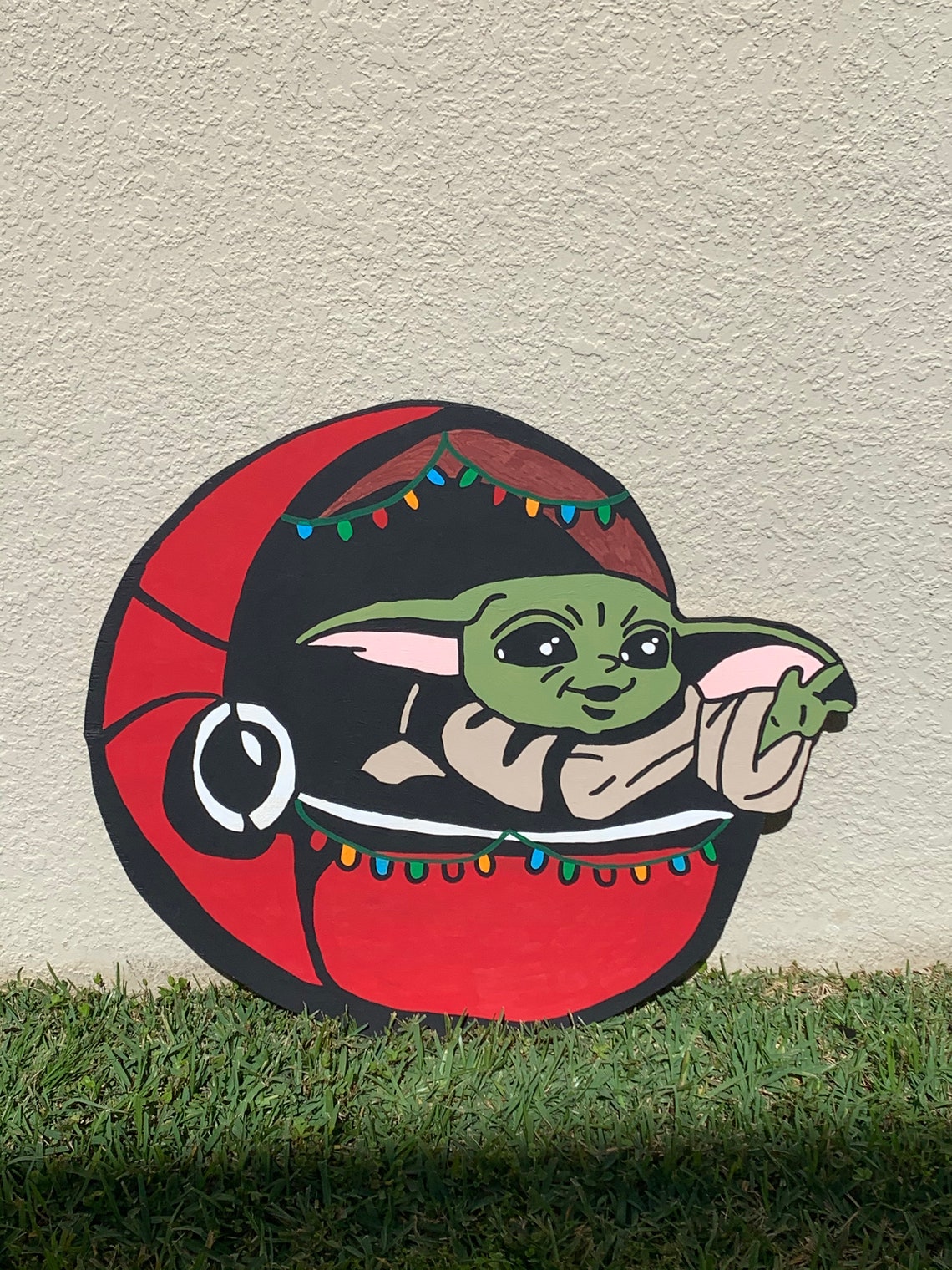 Baby Yoda/The Child/Grogu Christmas Yard Sign/Yard Art/Yard | Etsy