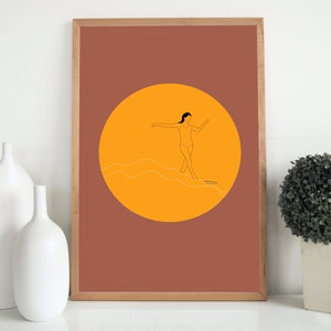 Sunset Surf Digital Art