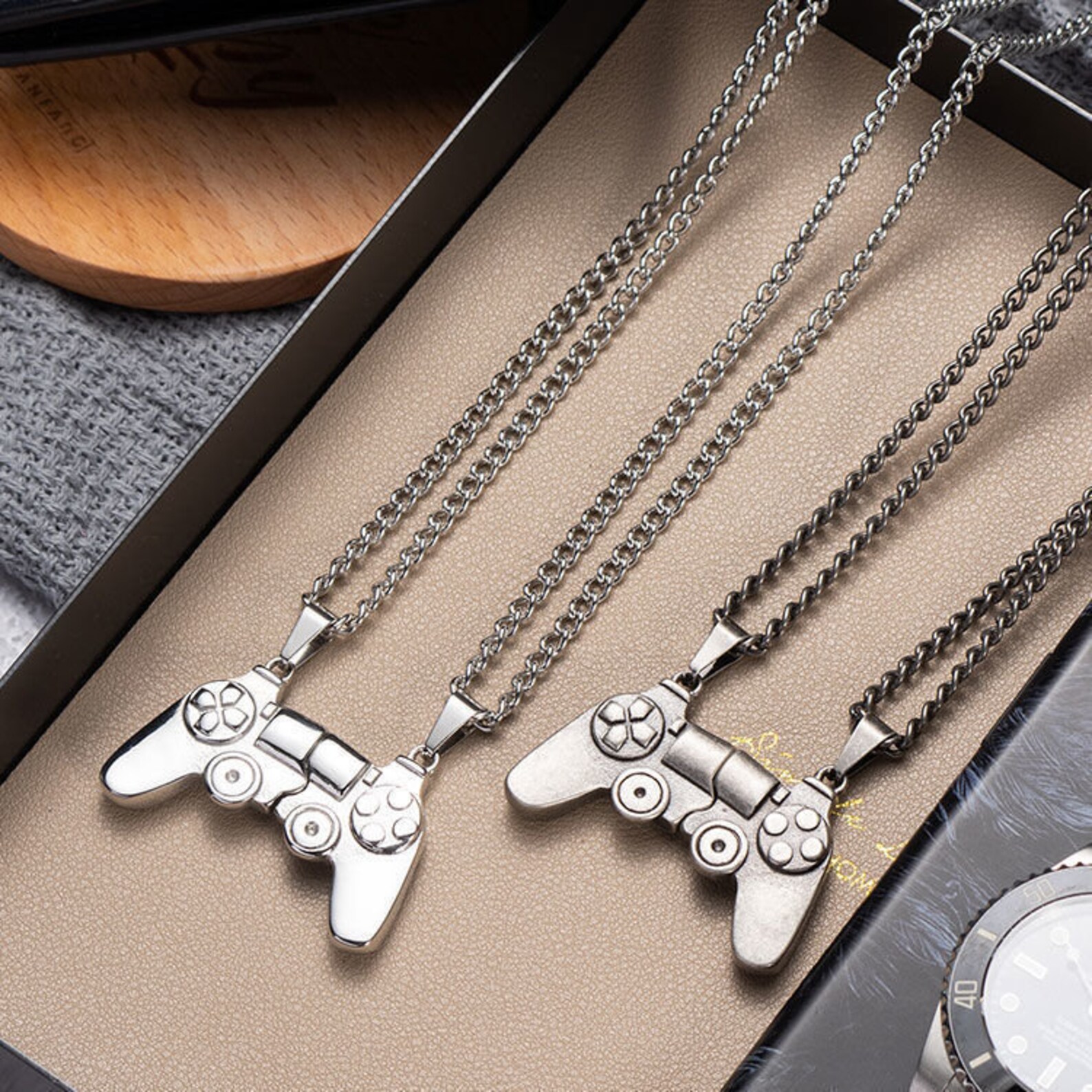 2 Pieces BFF Best Friend Forever Necklace Game Etsy