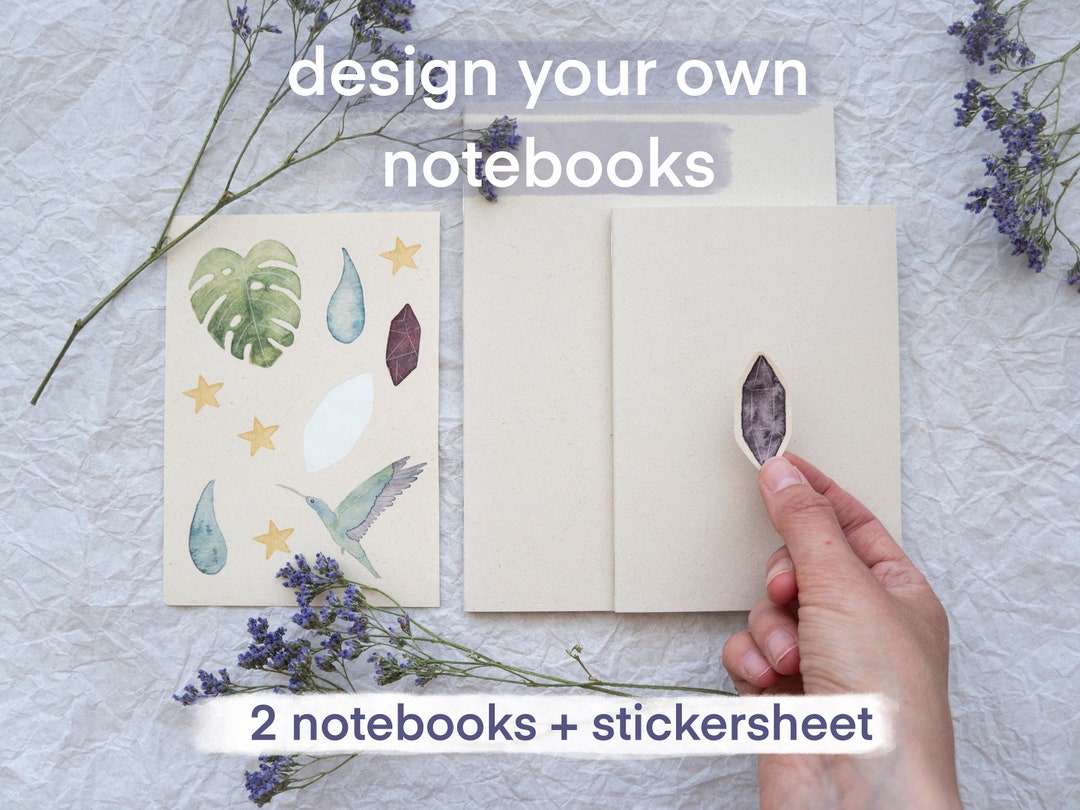 Notebooks DIY With Stickersheet | Design Your Notebook | Eco-friendly ...