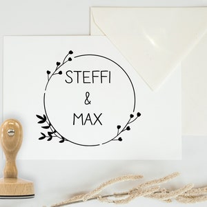♥ Stempel individuell "Hochzeit" mit euren Namen ♥ für die Einladungen ♥ Stempel individuell "Hochzeit" mit euren Namen ♥ für die Einladungen