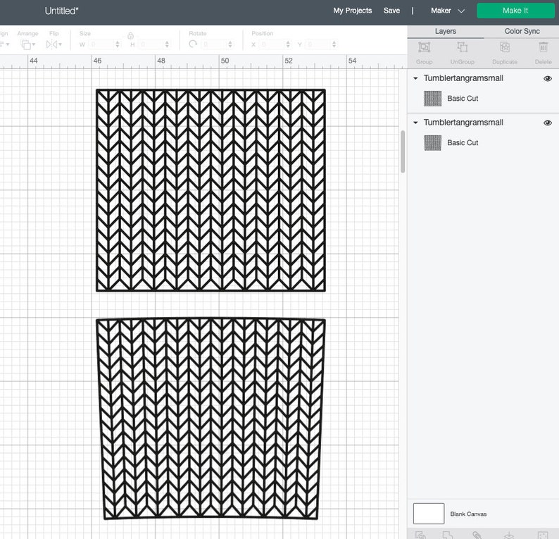 Tangram Tumbler SVG 20oz Skinny Template Svg Straight and | Etsy