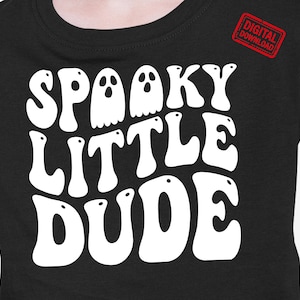 Spooky Little Dude SVG, Halloween Svg, peuter Halloween png, Kids Fall Png, jongens Halloween T-Shirt, Dxf, Svg-bestanden voor Cricut, silhouet
