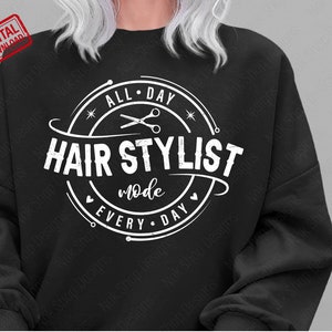 Hair Stylist Mode Svg Png: Cosmetology Design (Digital Download)