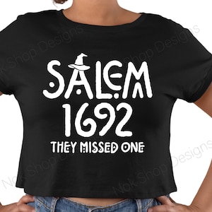 Salem 1692 They Missed One SVG: Funny Halloween Witch Shirt Design (Digital Download)