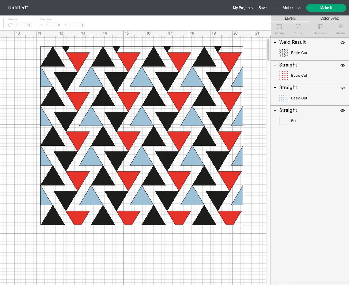 Triangles Tangram Tumbler SVG Template 20oz Skinny Svg - Etsy