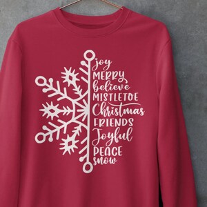 Christmas SVG, Snowflake SVG, Christmas Shirt Svg, Merry Christmas SVG, Winter Svg cut file for Cricut, Png Sublimation Designs Downloads