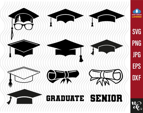 Silhouette Graduation Cap Clipart PNG Images, Graduation Cap, Cap,  Graduation, Black PNG Image For Free Download