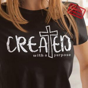 Created With a Purpose svg, Christian Svg, Self Love Svg, Easter Svg, Worthy png, You Matter dxf, Religious eps, Faith svg, Jesus Svg.