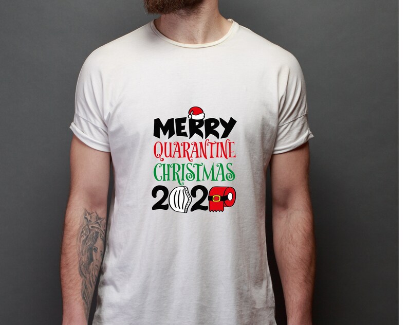 Download Merry Quarantine Christmas Svg Dxf 2020 Santa Svg Mask Svg ...