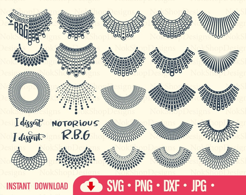 23 Collar RBG Svg Big Bundle Png Svg for t-shirt mugs or ...