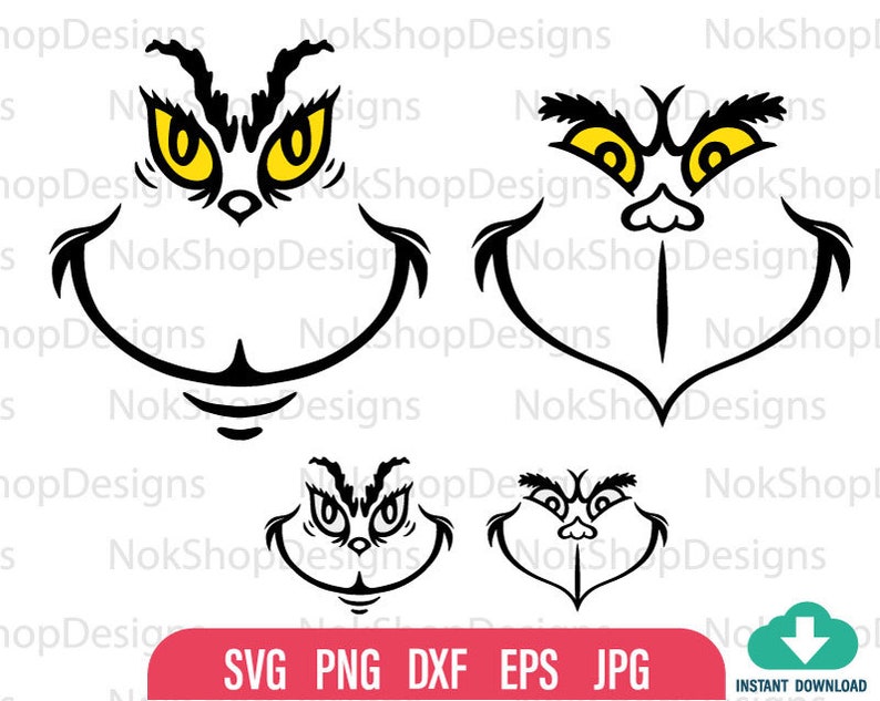 Download Grinch Face Svg Bundle Big Grinch Svg Grinch Decors Svg Svg Etsy