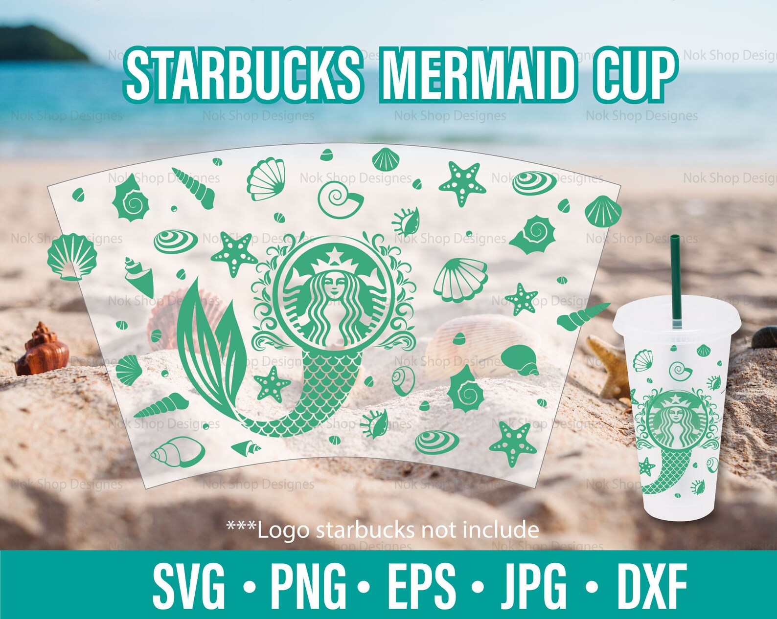 Free Free 204 Mermaid Cup Wrap Svg SVG PNG EPS DXF File