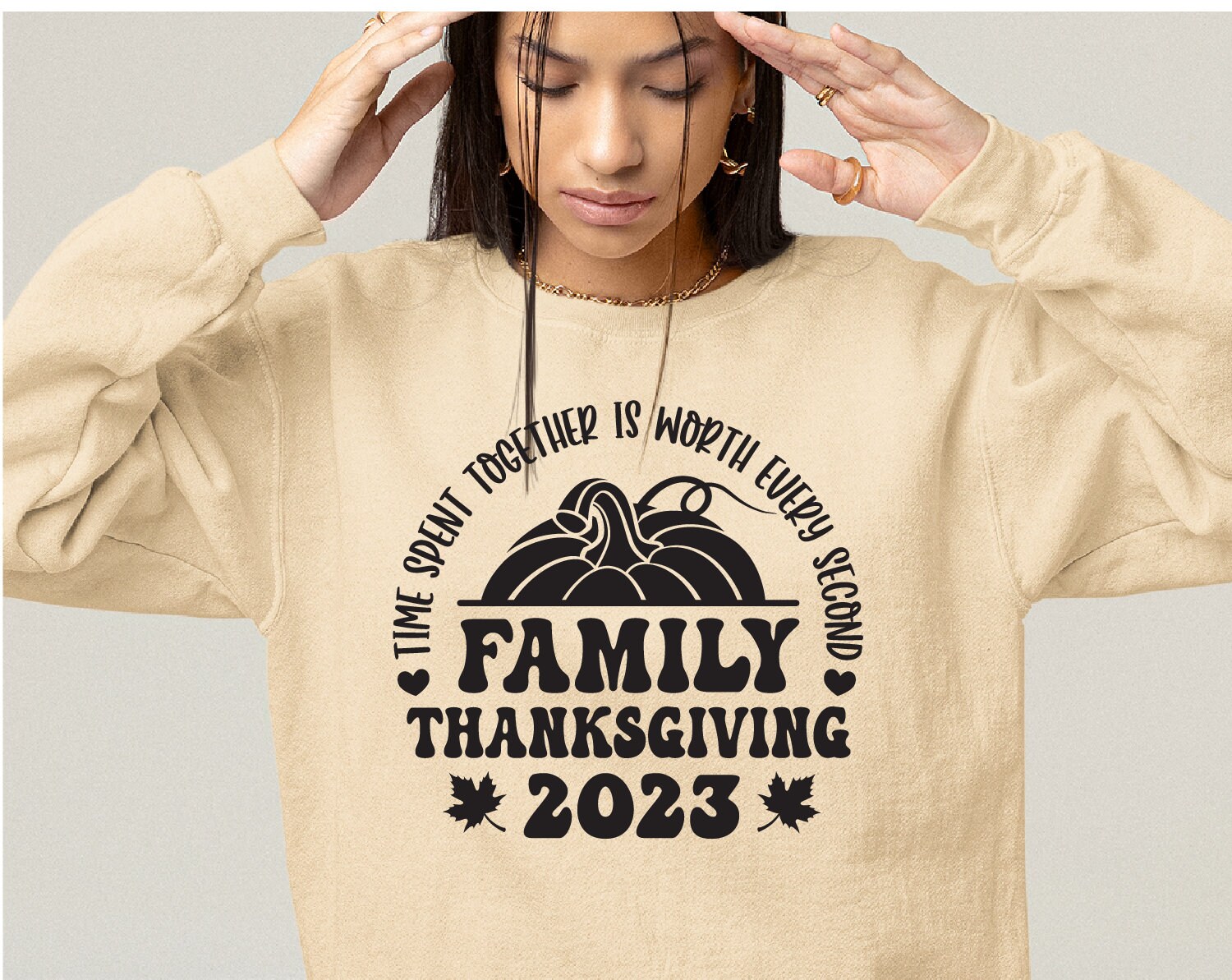 Family Thanksgiving 2023 Time Spent Toge Graphic by Manzuara