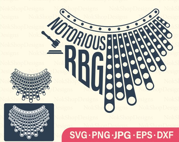 Download Collar NOTORIOUS RBG Svg Bundle Png Svg for t-shirt mugs ...
