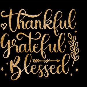 Dankbar Dankbar gesegnet SVG, Thanksgiving zwar, Erntedank-Shirt-Svg, dankbar Kürbis png, Familie lustig Truthahn Tag SVG-Dateien für Cricut.