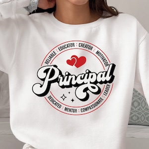 Principal Svg png, cadeau voor schoolhoofd, terug naar school shirt Svg, Kids Svg, leraar Svg-bestand voor Cricut, png-sublimatie, digitale downloads