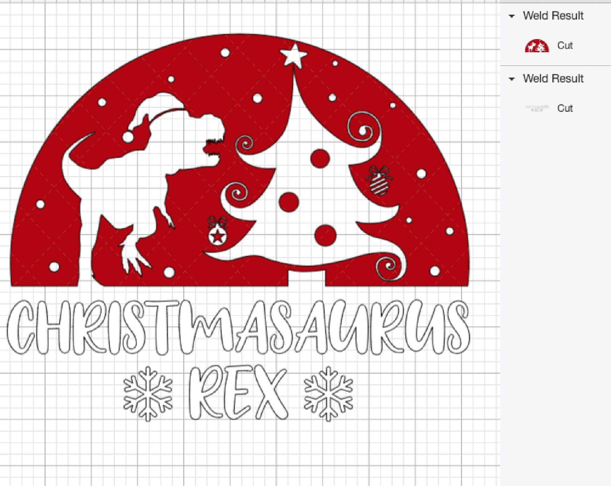 Download Christmasaurus Rex svg 2 Design T-Rex svg Christmas svg | Etsy