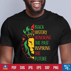Black History Month svg, zwarte geschiedenis ter ere van het verleden inspirerende de toekomstige leraar Svg, Afro-Amerikaanse Svg-bestand knippen, PNG-sublimatie