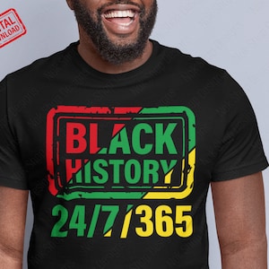 Storia dei neri SVG, Mese della storia dei neri PNG, Juneteenth Svg, Blm Shirt Svg, File di 365 giorni per Cricut, Download di progetti di sublimazione