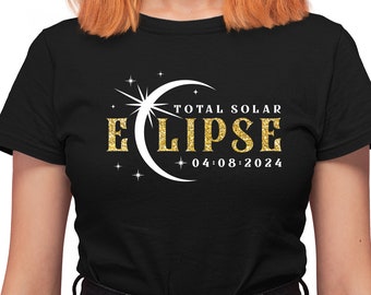 Éclipse solaire totale 2024 svg png, éclipse solaire totale du 8 avril 2024 svg, fichier coupé éclipse solaire, éclipse totale 2024 png sublimation DTF