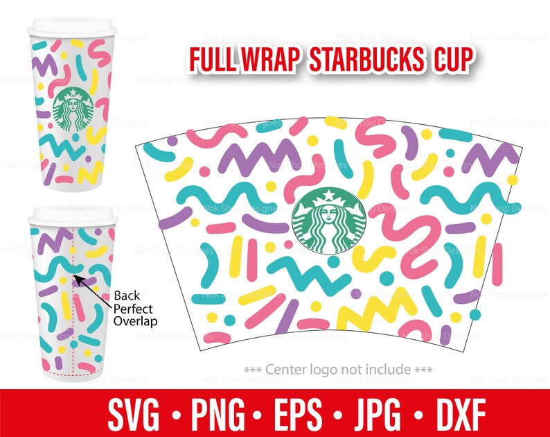 Starbucks Cup Svg Full Wrap Abstract Line Theme Svg For Starbucks Venti Cold Cup Candy Svg Silhouette Svg File For Cricut Art Collectibles Prints Commentfer Fr