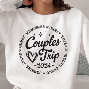 Koppels reis svg png, vakantie shirt Svg, geweldige tijden, geweldige herinneringen Svg-bestand Cricut, knippen, silhouetbestand, digitale PNG Instant Download