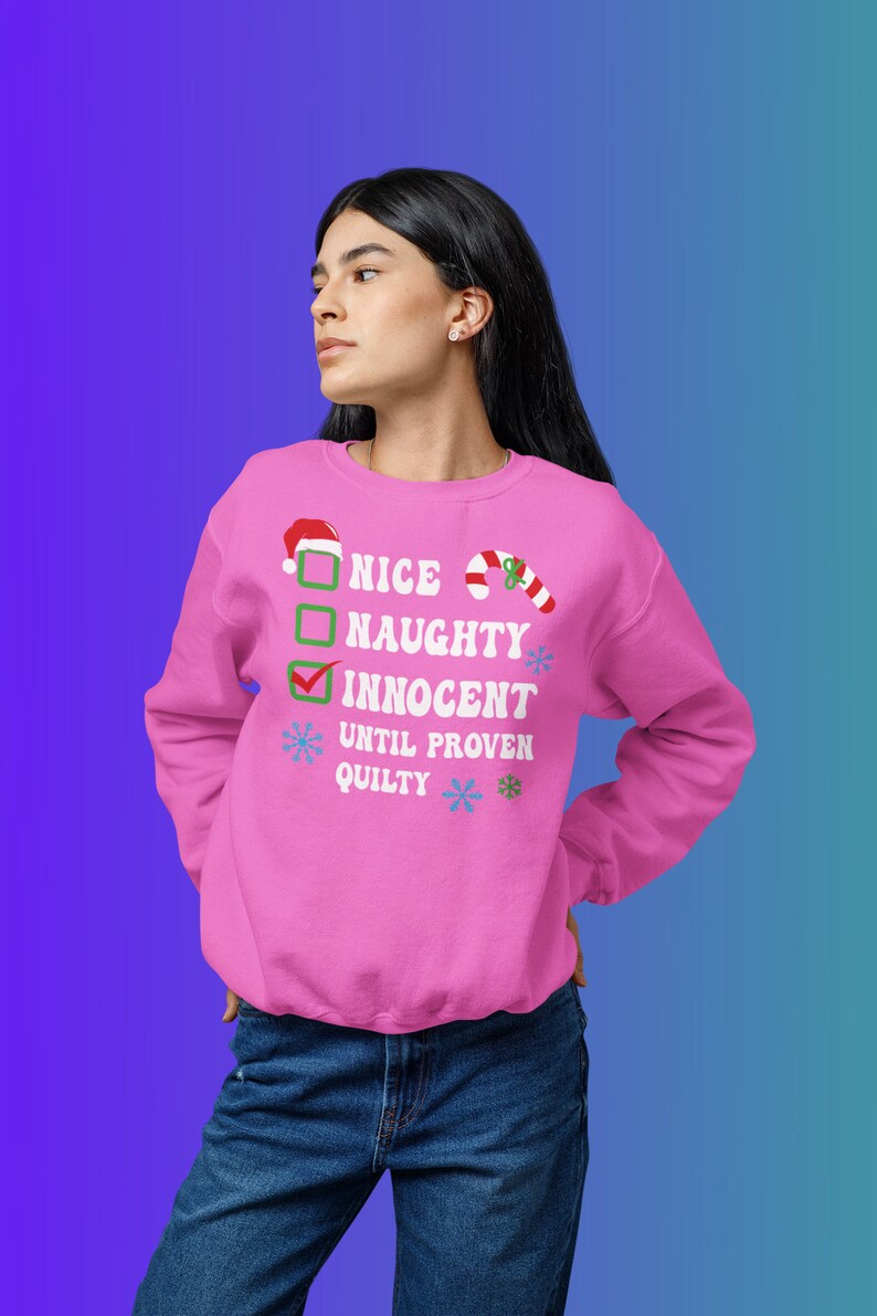 Nice Naughty Innocent Until Proven Guilty Checklist Naughty Etsy