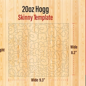 Cheetah Pattern Template for Hogg 20oz Skinny Straight, Tumbler Bust Template svg, Straight Tumblers Burst svg DXF and PDF Cut File